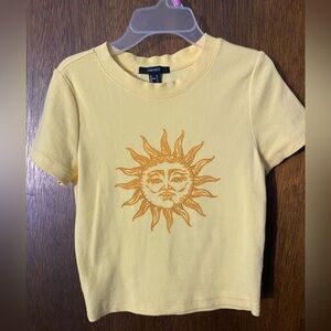 Summer yellow sun shirt